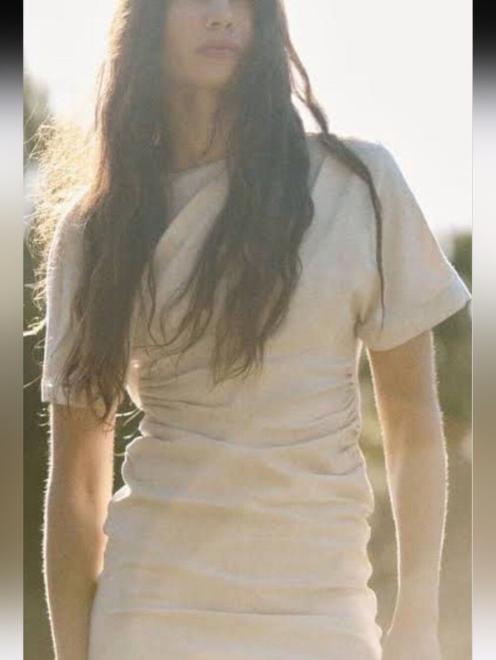 Zara Linen Blend Mini Dress, Size L